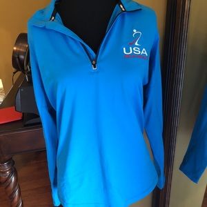 USA field hockey quarter zip up